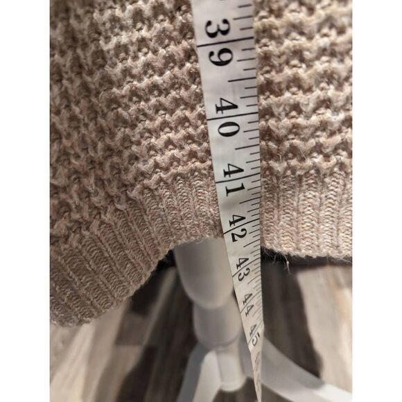 Rue21 Sweater Cardigan Women's Small Tan Knit Oversized Large Open Soft - Picture 4 of 8